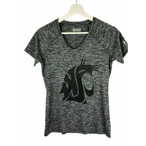 Under Armour Small T Shirt Gray Black Small WSU